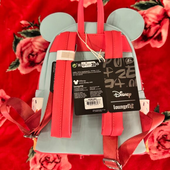 VERY RARE Disney Loungefly Minnie Mouse Sweet Treats Ice Cream Mini Backpack NWT - Picture 15 of 15